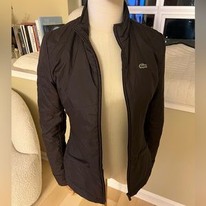 Lacoste brown quilted lightweight size 34 jacket